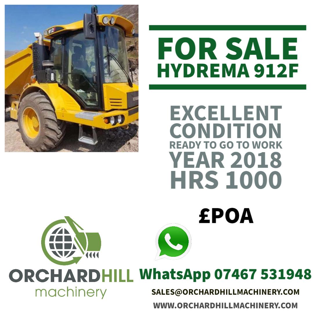 FOR SALE Hydrema 912F

Excellent condition Ready to go to work
Year:2018
Hours:1000

Call 01264 748020 for more information. Whatsapp 07467 531948
Or drop us an email sales@orchardhillmachinery.com
pos.li/2ertzh

#HYDREMA 
#DUMPTRUCK