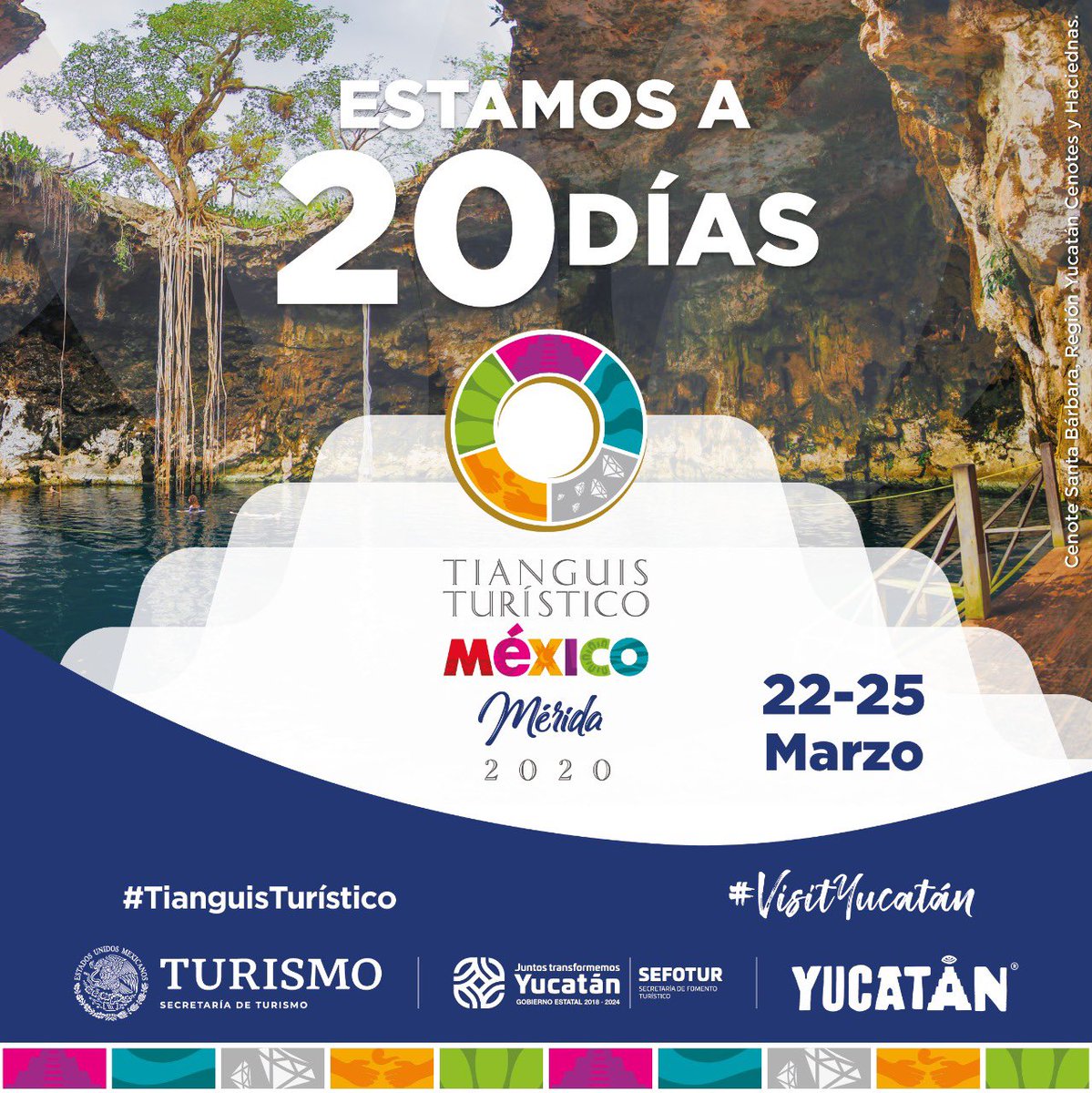 YucatanTurismo's tweet photo. A 20 días del evento turístico más importante en México. #TianguisTurístico #VisitYucatán https://t.co/ExAEZHqvx7