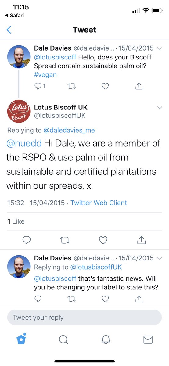 F0xtr0t0scar's tweet photo. @UKCopHumour Responsibly sourced palm oil too . #winwin @lotusbiscoffUK #needtotrythis https://t.co/dHC8pLOTLX