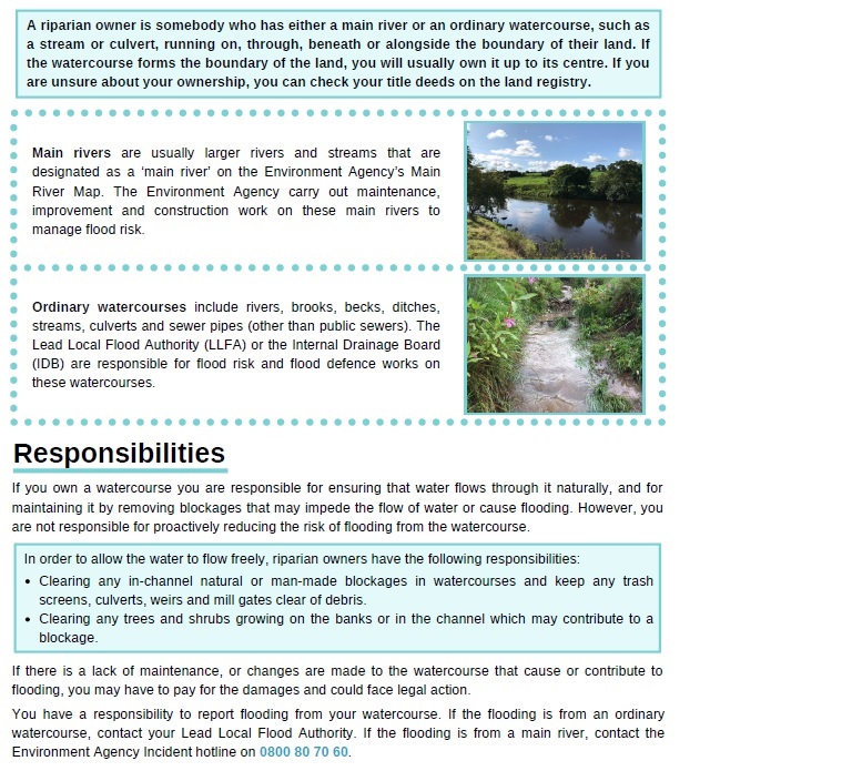 CECHighways's tweet photo. For guidance on owning a watercourse please visit: https://t.co/TyMQl2eeVH and https://t.co/ubdQUDZILM https://t.co/8gZ3Frd5dU