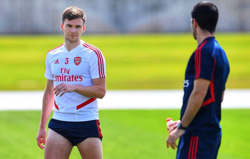 afcstuff's tweet photo. #afc team news:

Sead Kolasinac: Significant strain to right shoulder joint, aiming to return to full training by the end of March.

Cedric Soares (left knee): Aiming to be in full training next week.

Kieran Tierney (right shoulder): Aiming to return to full training this week. https://t.co/tqrlIrnwhf