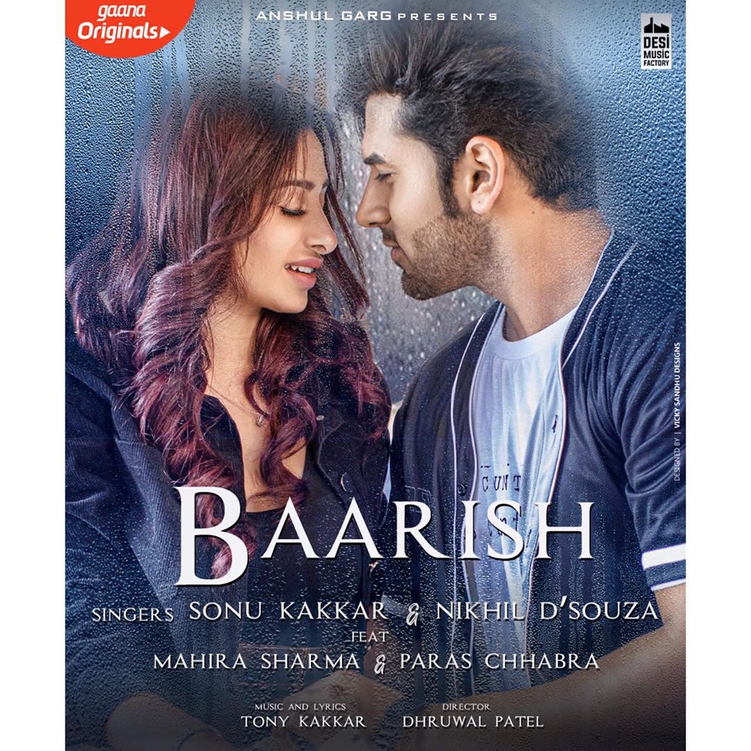 A day without you is like a year without rain #Baarish by @SonuKakkar and ft. Me and @paras_chhabra out soon on #DesiMusicFactory !♥️ @TonyKakkar  #AnshulGarg #DhruwalPatel #RaghavSharma