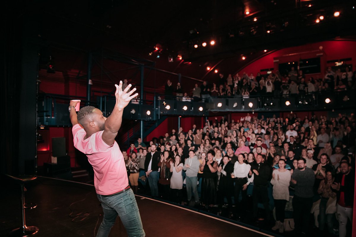 kojoanimlive's tweet photo. Thank you #Basingstoke for your love and energy last night on the #taxitour we’ll be back soon. #kojoanim #bgt #goldenbuzzer #tourlife #comedian #show15 📸: @rackzmedia https://t.co/lhIxSmOqnT