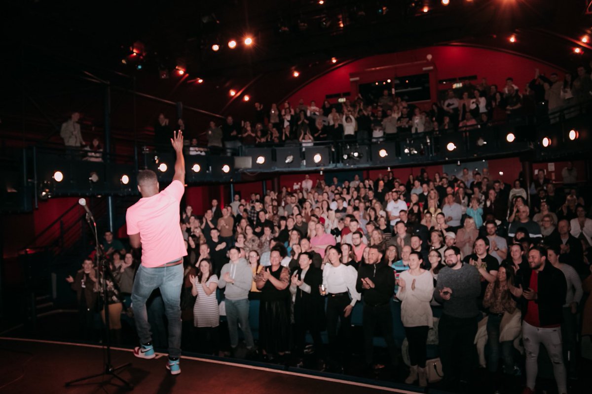 kojoanimlive's tweet photo. Thank you #Basingstoke for your love and energy last night on the #taxitour we’ll be back soon. #kojoanim #bgt #goldenbuzzer #tourlife #comedian #show15 📸: @rackzmedia https://t.co/lhIxSmOqnT