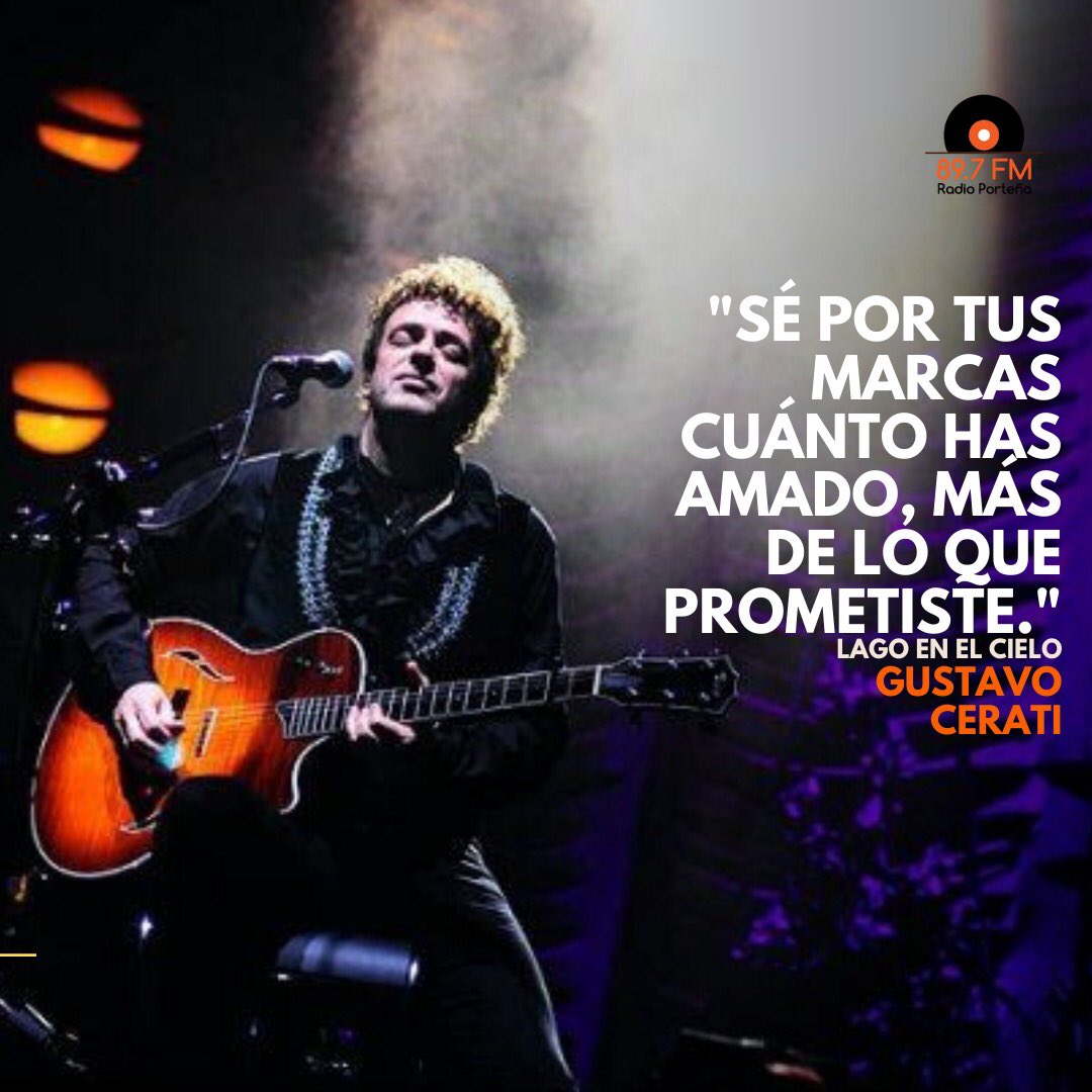 #GustavoCerati 
24 hs de grandes éxitos 
radioportenia.com.ar