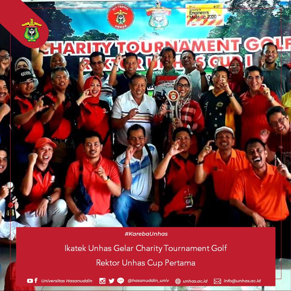 hasanuddin_univ's tweet photo. Ikatek Unhas menggelar Charity Tournament Golf di Takara Golf Resort Tangerang Banten, Sabtu (28/02). Kegiatan ini merupakan rangkaian Engineers Meet-up 2020 yang puncaknya akan dilaksanakan 26 Mei 2020 di Makassar. 

#Unhas
#Communiversity
#Humaniversity
#CatchWCU https://t.co/Y5nSc7QHNU