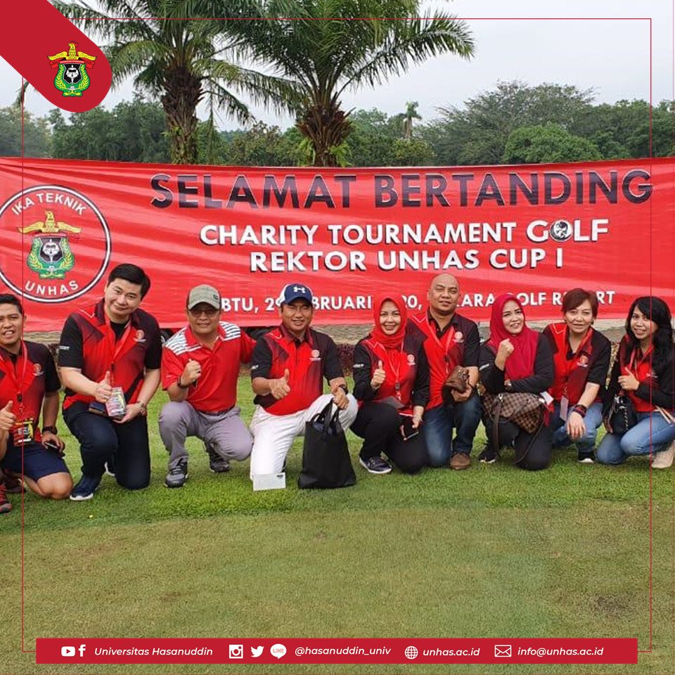 hasanuddin_univ's tweet photo. Ikatek Unhas menggelar Charity Tournament Golf di Takara Golf Resort Tangerang Banten, Sabtu (28/02). Kegiatan ini merupakan rangkaian Engineers Meet-up 2020 yang puncaknya akan dilaksanakan 26 Mei 2020 di Makassar. 

#Unhas
#Communiversity
#Humaniversity
#CatchWCU https://t.co/Y5nSc7QHNU