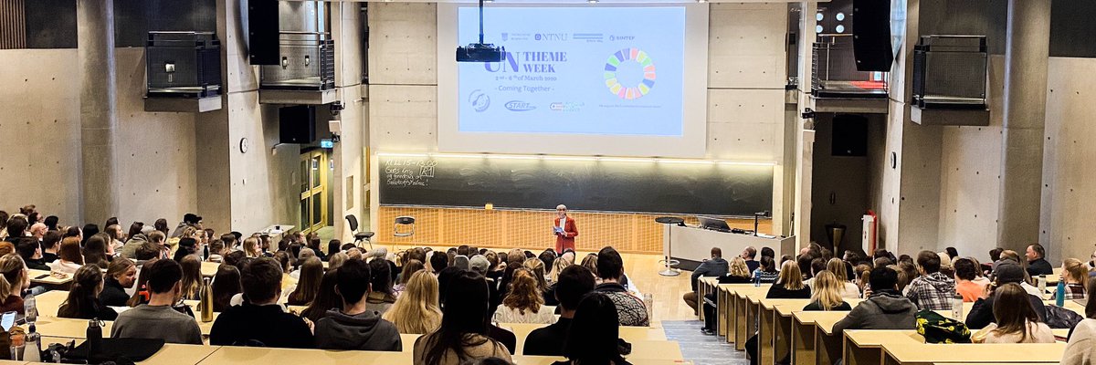 preurink's tweet photo. #UNThemeWeek in Trondheim opened by @AnneBorgNTNU: @NTNU will have focus on quality and sustainability the coming decade, want high engagement from students and develop #knowledgeforabetterworld 🌍🇺🇳 Great initiative by @FNStudenteneTrd & collaborators 👏🏻 https://t.co/fMxJHtfCDY