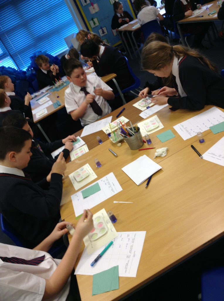 smithmfield's tweet photo. @geoffmackey1 Year 5 are having a wonderful day being scientists and learning all about acid and alkali #youngscientists #OgdenTrust #Chemistrywithcabbage https://t.co/sQUWqWUp4t
