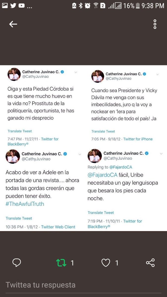 AEspiria's tweet photo. @CathyJuvinao Vulgares ataques . La lengua es el azote del cuatro letras. Chupe vaga! https://t.co/042IFAiQSz