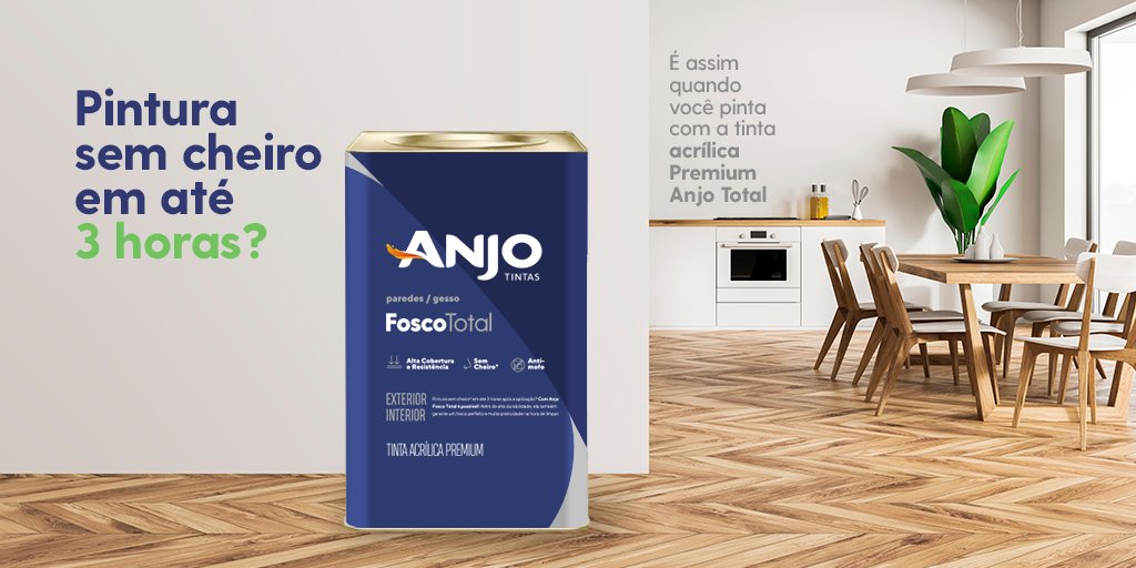 AnjoTintas's tweet photo. Além de ser a tinta mais completa para sua obra ou reforma, a Anjo Fosco Total garante rapidez e resultado perfeito. Quer saber mais?  Acesse https://t.co/od13OmpT8Z 😃 #euusoanjo #obra #reforma #tinta #secagemrapida #qualidade https://t.co/f34qcPslg9