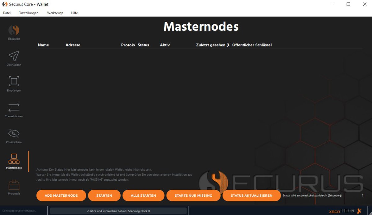SECURUS_XSCR's tweet photo. SECURUS GO TO #POS 🥳
#Masternode #DASH $DASH #PIVX $PIVX #XSCR $XSCR https://t.co/REIqeKTNm0