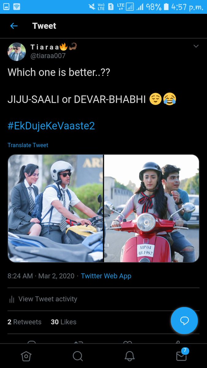tiaraa007's tweet image. JIJU-SAALI ki Jodi kisiko pasand nahi aayi..😂😂

#EkDujeKeVaaste2