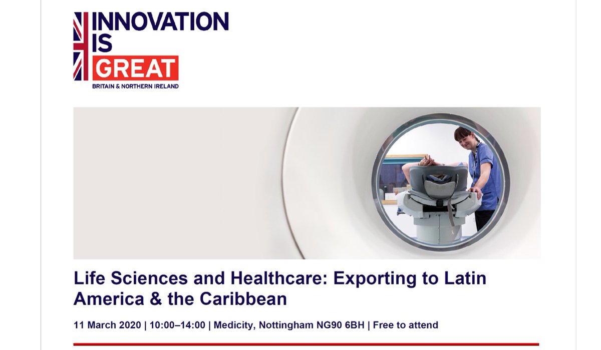 Opportunity to meet out healthcare specialists from Latin America and the Caribbean in Nottingham next Wednesday. 
bit.ly/LATACnotts2020