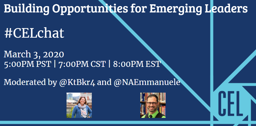 ncte_cel's tweet photo. As we reflect on @EsMteach’s #CEL19’s conference theme, join us tomorrow to moving the leadership momentum forward! #CELchat @MrDevyDev @BryanArbut @CoachLizLietz @katiecubano @pradlfan @mattparrilli @doodlepan @mswilkie24 @TanisLeads @kruevans @MrAleoSays @MarisaEThompson https://t.co/p8Z5N0dSXu