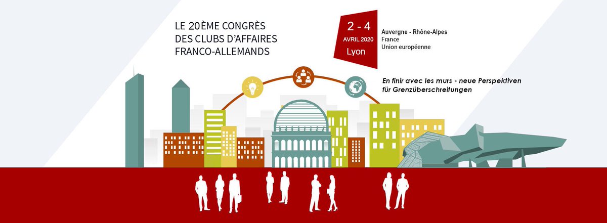 cafa_rso's tweet photo. En 2020, le 20ème Congrès des CAFA sera organisé par le CAFAURA à #Lyon. Il se tiendra du 2 au 4 avril. Il sera placé sous le thème « En finir avec les murs – neue Perspektiven für Grenzüberschreitungen » ℹ️https://t.co/nHerncvbur #rencontre #francoallemand #transfrontalier 🇫🇷🇩🇪 https://t.co/wAFhAz2Pvu