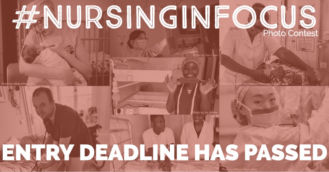 Thank you to all who entered #NursingInFocus! We were thrilled at your stunning photos. Next up: "People’s Choice" voting begins soon, so stay tuned. We'll announce all winners before the end of March. Make sure you’re following <a href="/NursingNow2020/">Nursing Now Challenge</a>, <a href="/ICNurses/">ICN - International Council of Nurses</a> &amp; <a href="/Jhpiego/">Jhpiego</a> for updates.