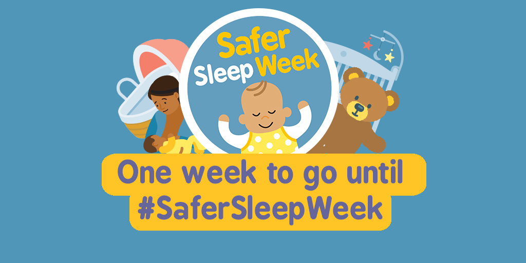 LullabyTrust's tweet photo. It’s almost time for #SaferSleepWeek 2020! Make sure you download a digital pack from our website if you’re planning on putting up a display or holding an event next week 👇

https://t.co/KItDqQ8VEL https://t.co/ljyk3ddvlC