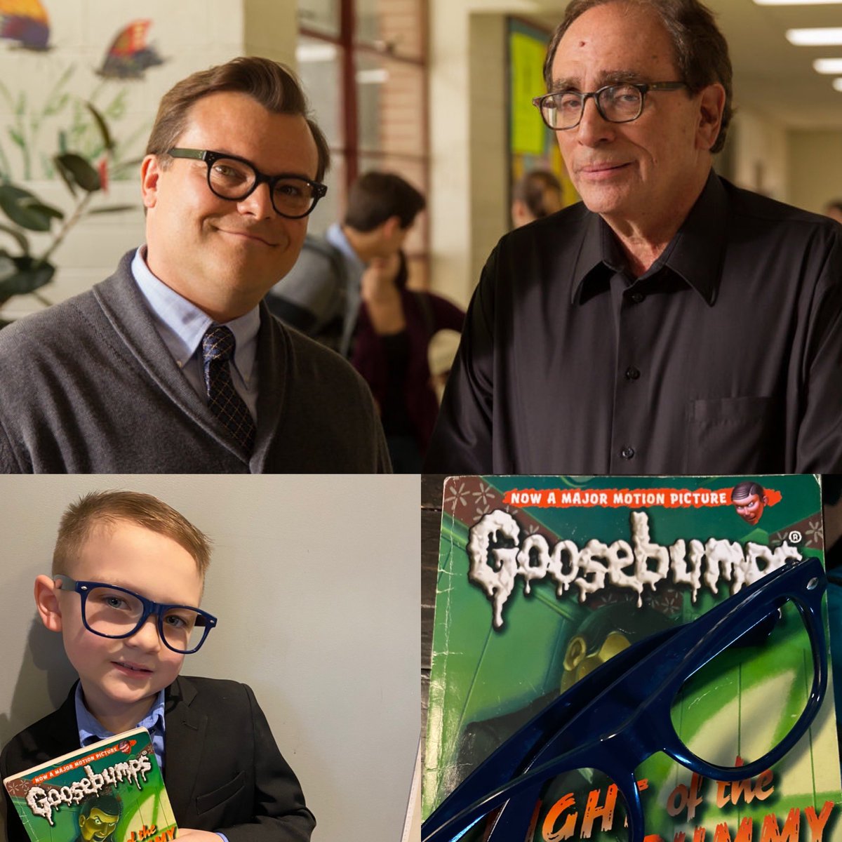 mathwithmaz's tweet photo. Dress like a character day @FRPSsupt @frps_Letourneau #RLstine #goosebumps #ReadAcrossAmericaDay https://t.co/u24cinC7Os