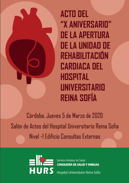 HUReinaSofia's tweet photo. 💓 No te pierdas el próximo 5 de marzo el acto de celebración del X aniversario de nuestra Unidad de #RehabilitaciónCardiaca, donde haremos un repaso por esta década de trayectoria y contaremos con la colaboración de #ASPACACOR.
ℹ Más info: https://t.co/q3wh1BLITE https://t.co/UuZYCW6YEq