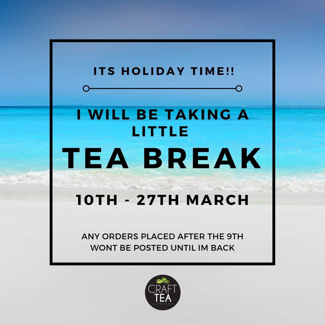 So Im a little excited!!! 

I am going away on holiday next week 😎 

But it means I wont be able to post anything while I'm away so if you need a tea top up or Mothers Day pressie just make sure you place any online orders before next Monday ✈️