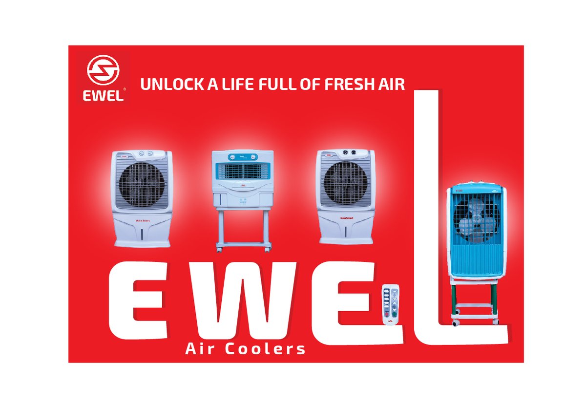 ewelgroup's tweet photo. Our effectively built range of air coolers is designed considerately to meet all kinds of refreshing needs.
#Ewelgroup #Aircooler #Coolingproducts #Summer #Season 
Follow us: https://t.co/vuvEqBZfyl https://t.co/b7bJfJnvyo