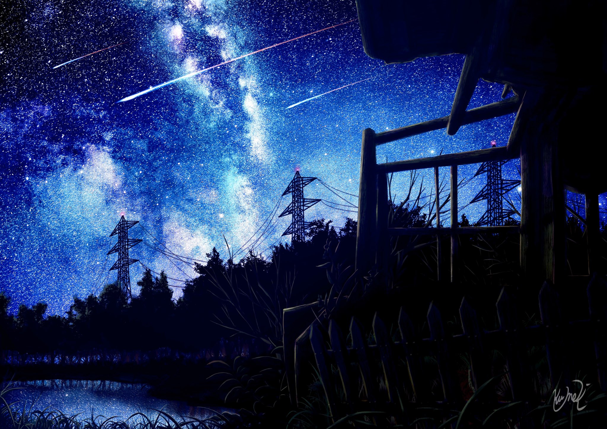 クメキ イラストレーターにできること 星空が好きな人の心に響く絵を描き続けたいです T Co Cqniqtmtbj Twitter