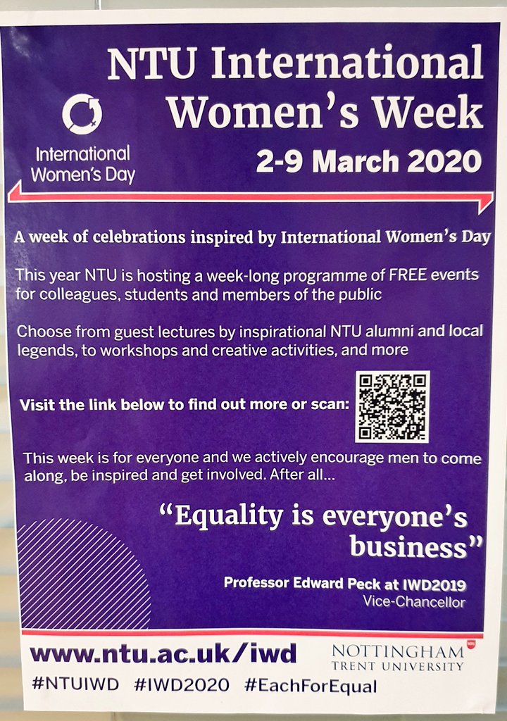 PsychologyNTU's tweet photo. International Women's Week at NTU.
See https://t.co/crRutwlDlU for the full programme of events
#NTUIWD #IWD2020 https://t.co/kTVpkeK0id
