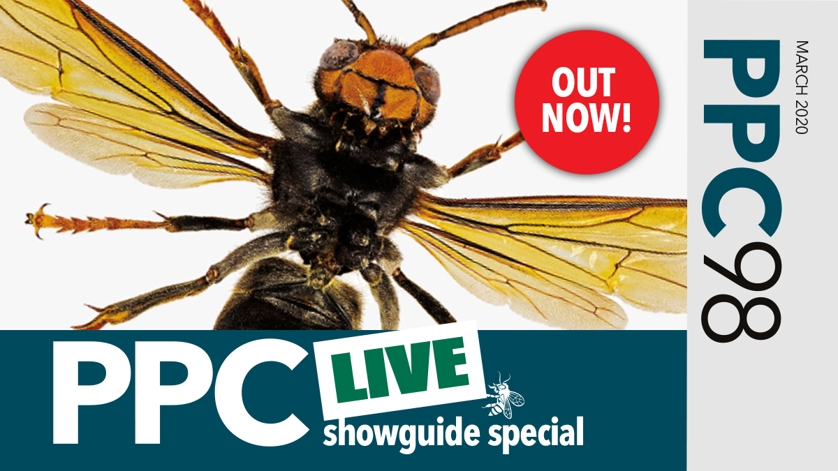 britpestcontrol's tweet photo. #PPC98 is out now! Includes #PPCLive2020 showguide, so you can plan your day. 🥳 Read: https://t.co/FYIW27ubpB #PestControl #Magazine #PestNews https://t.co/JzB4b7DTsc