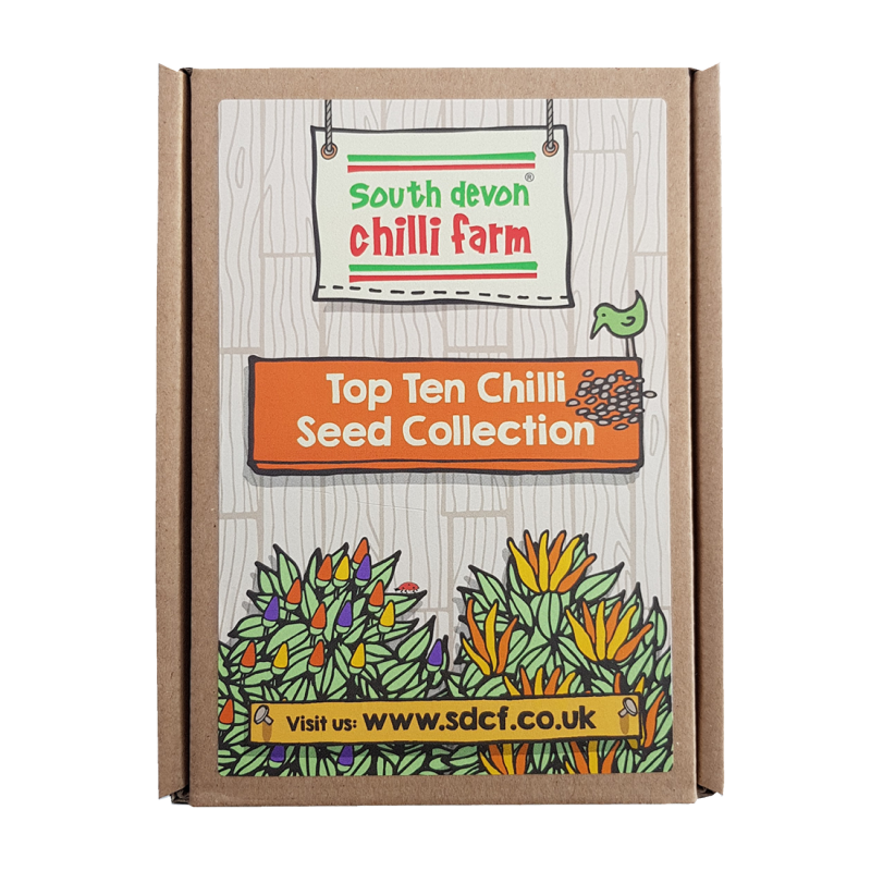 Ten packets of chilli seeds in a great gift/storage box for £18 - a great way to start the growing season #chilli #seeds #gardening southdevonchillifarm.co.uk…/top-10-chilli-see…/