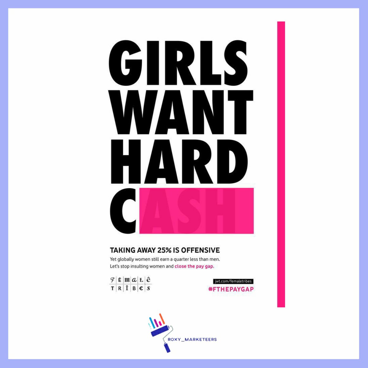 MarketeerProxy's tweet photo. To drive awareness about women are paid on average 25% less than men. On International Women’s Day, JWT had created a provocative campaign using clever word play with 25% missing.
#fthepaygap
#marketing #Advertising #branding
#women #pay #MondayMotivation #mondaythoughts https://t.co/qHxY1kpf1F