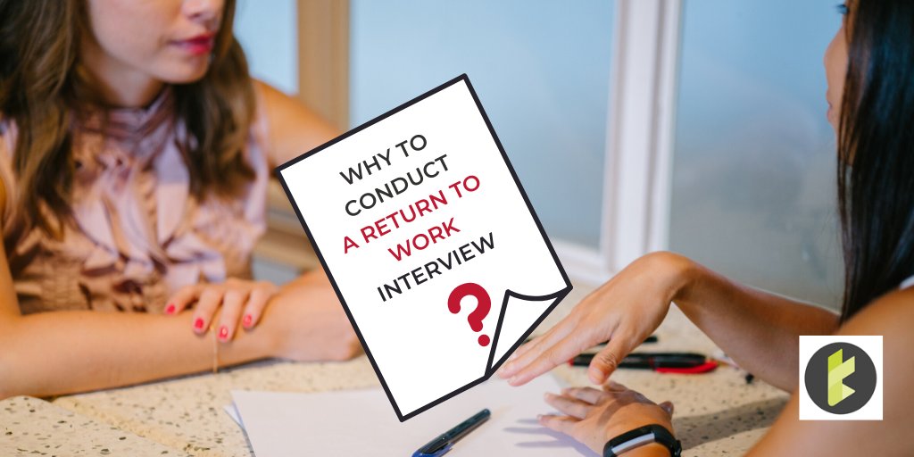 TuskSupport's tweet photo. Do you conduct Return to Work Interviews? What are the benefits of carrying out a #ReturntoWorkInterview and is it a Legal Requirement? Find out more here…
https://t.co/LHnsgtW002
#absence #absencemanagment #hr #hrsupport https://t.co/9Yw1mTkFv8