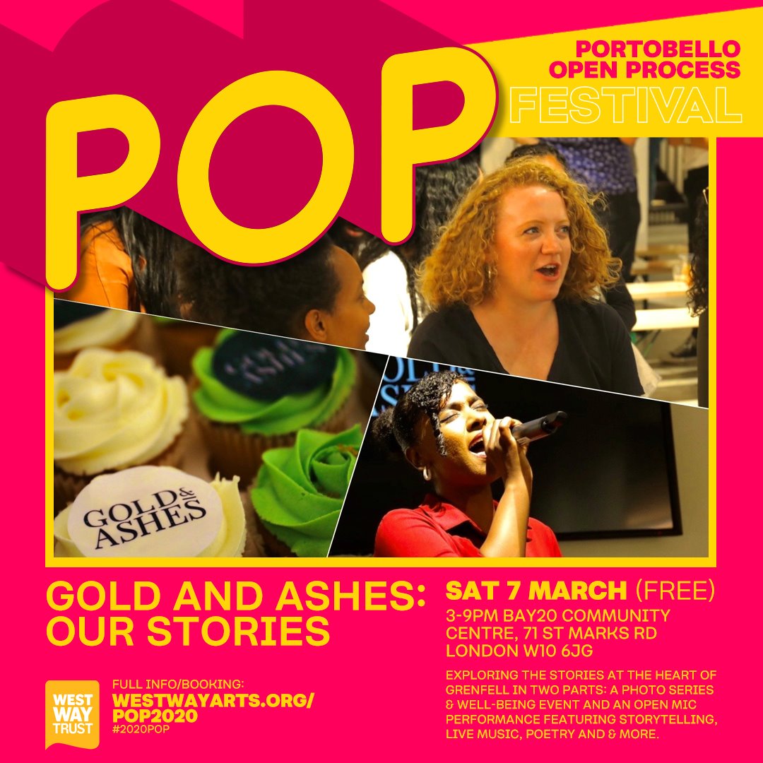 westwayarts's tweet photo. @iamcorecause @RBKCculture @ledilly @Muse_Gallery @KCAWlondon @KamitanArts @ACAVAFlourish @ACAVAarts Coming up this Saturday, #Goldandashes: Our Stories (@feruza_afewerki): a space to share the stories at the heart of the #northkensington community, especially anyone affected by #Grenfell. A wellbeing afternoon & open mic, find out more here ππ
https://t.co/O77qti0sFc https://t.co/VpWjlfzdcy