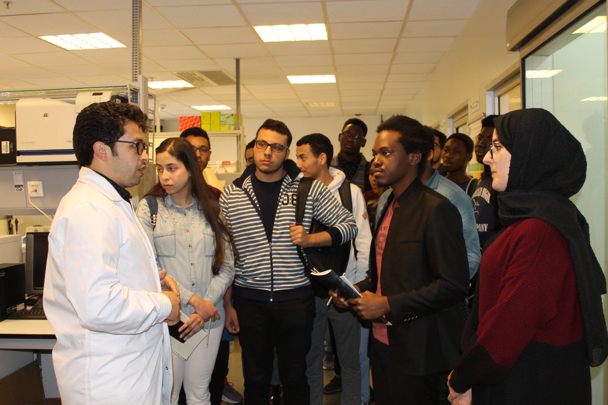 FondationMascir's tweet photo. #MAScIR a reçu en visite le 28 février 2020, un groupe d'étudiants de l' @ESSTI_Maroc. Ainsi, les étudiants ont pris connaissance des différentes activités de la Fondation MAScIR, visité ses centres de recherche et rencontré ses chercheurs et ingénieurs. https://t.co/LUhUqozkUR