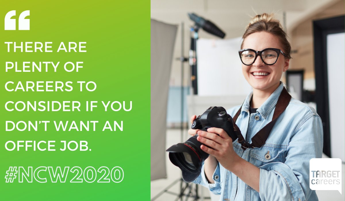 Don’t want a desk job? We’ve rounded up ten alternatives to office jobs – find out what they involve and how to get into them. bit.ly/3a7rwUI #NCW2020