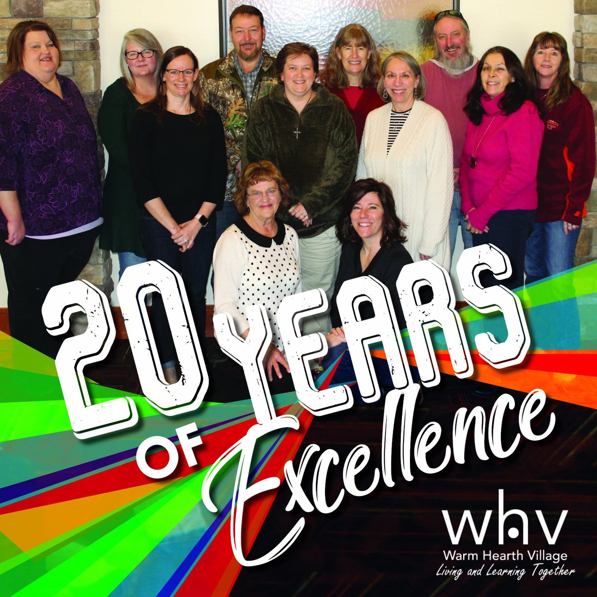 In the ever-changing workplace where retention is a challenge for many industries, Warm Hearth Village is proud to recognize a group of nearly 20 employees who have given 20 or more years of service in 2020. It takes a village, and we are so thankful they are in ours.