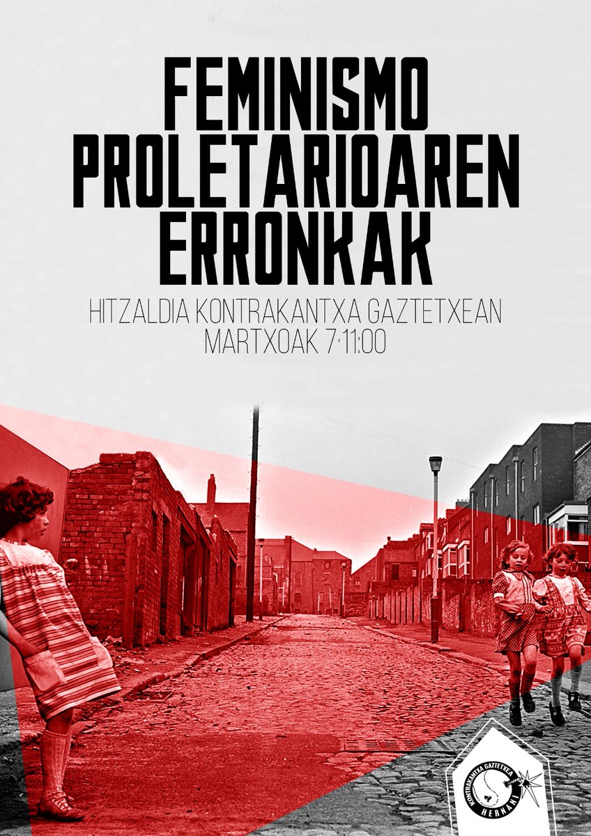 Eta larunbatean, M7, hitzaldia feminismo proletarioaren erronken inguruan goizean, 
eta arratxaldean, 18:00etatik aurrera gaztetxea zabalik aisialdirako eta harremantzeko espazio bezala. Animatu!
#Kontrakantxa