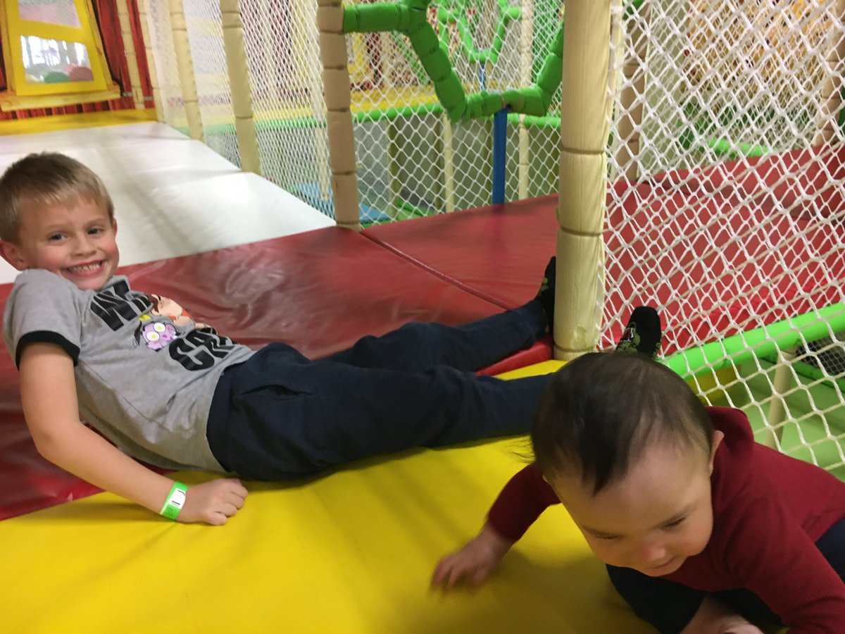 Hangin with my nephew at Mega Play. #UncleB