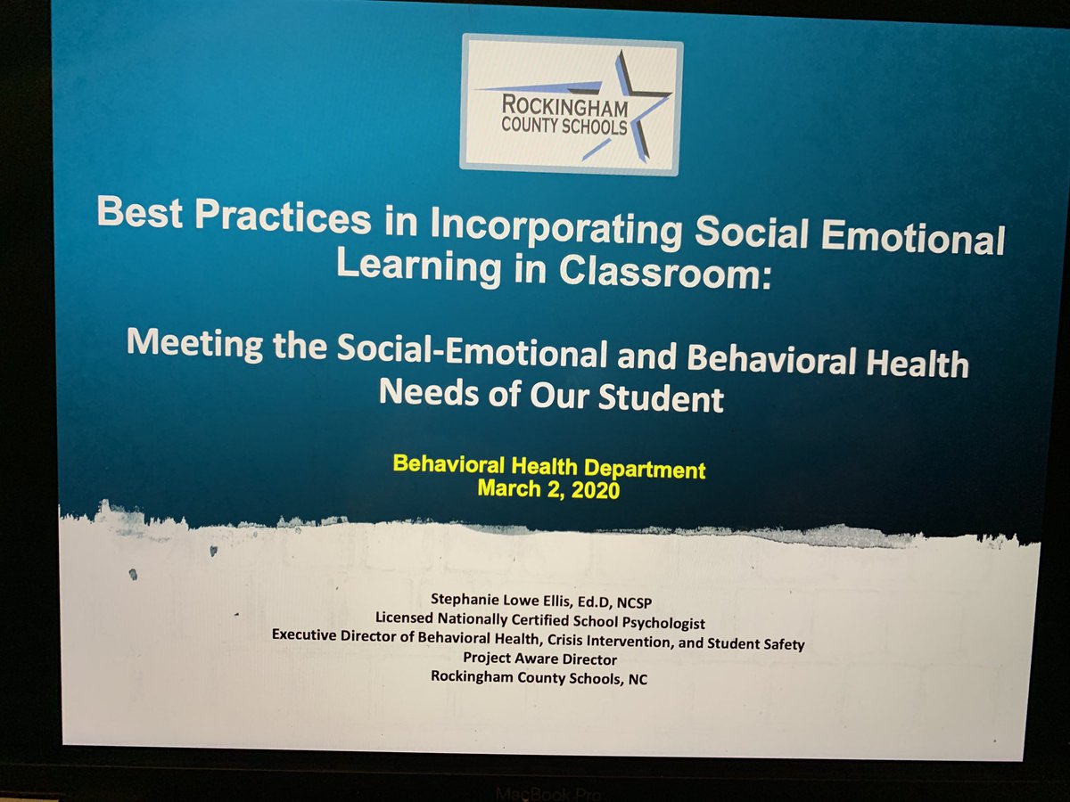 StephanieMLowe1's tweet photo. Ready to get our Best Practices in Social Emotional Learning in RCS! Over 90 people coming today in RCs and six schools to get our SEL on! @RCS_NC @DeirdreMoyer @CcorcoranCindy @Chevy20000 @ncmtss @BethRiceIABS @LynnMakor @NC_School_Psych @ncschoolpsy https://t.co/X2xomFWX3H