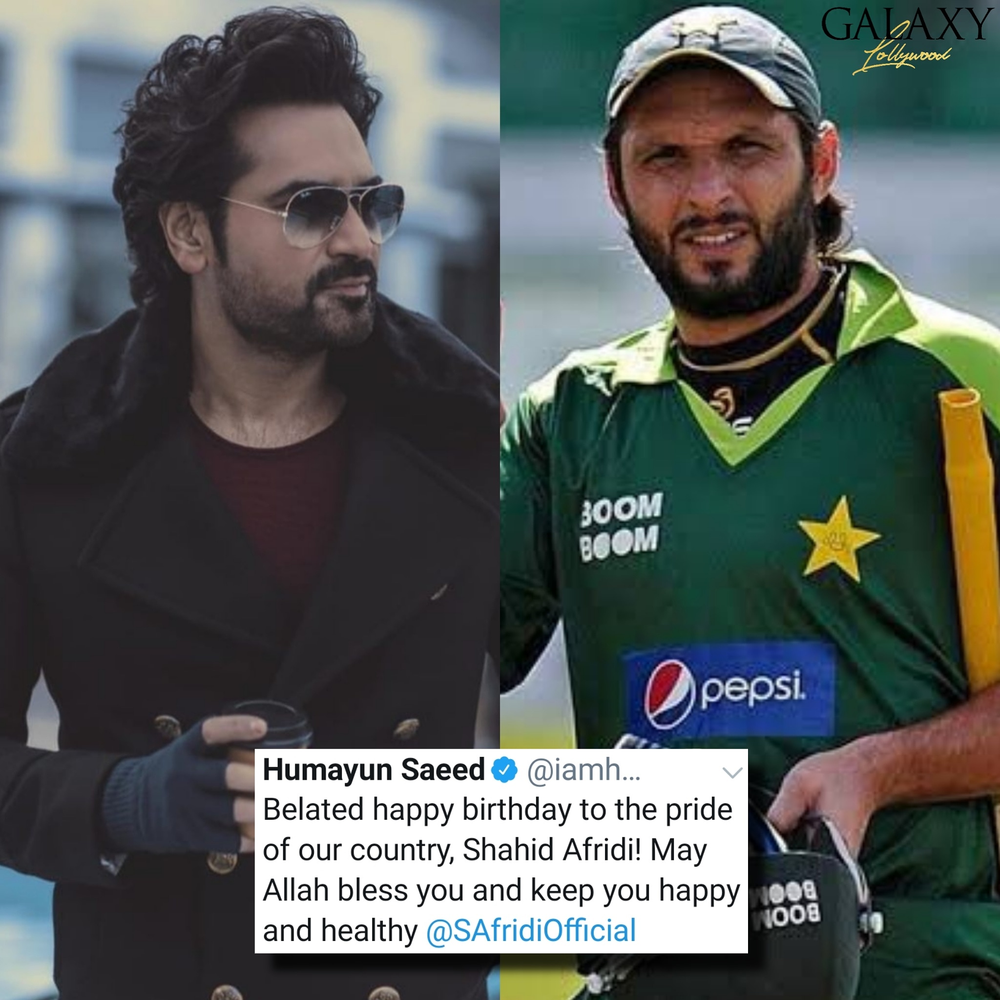 Humayun Saeed dubs Shahid Afridi as the pride of Pakistan while wishing him a happy birthday  
