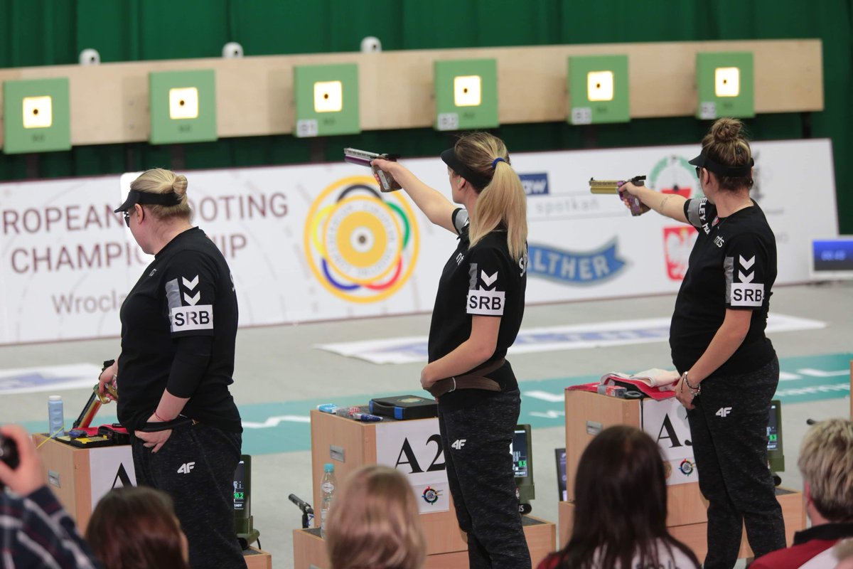 echwroclaw2020's tweet photo. ECH2020 PHOTO GALLERY - 10 m Air Pistol Team Women

#ECH2020 https://t.co/INXM73XPtQ