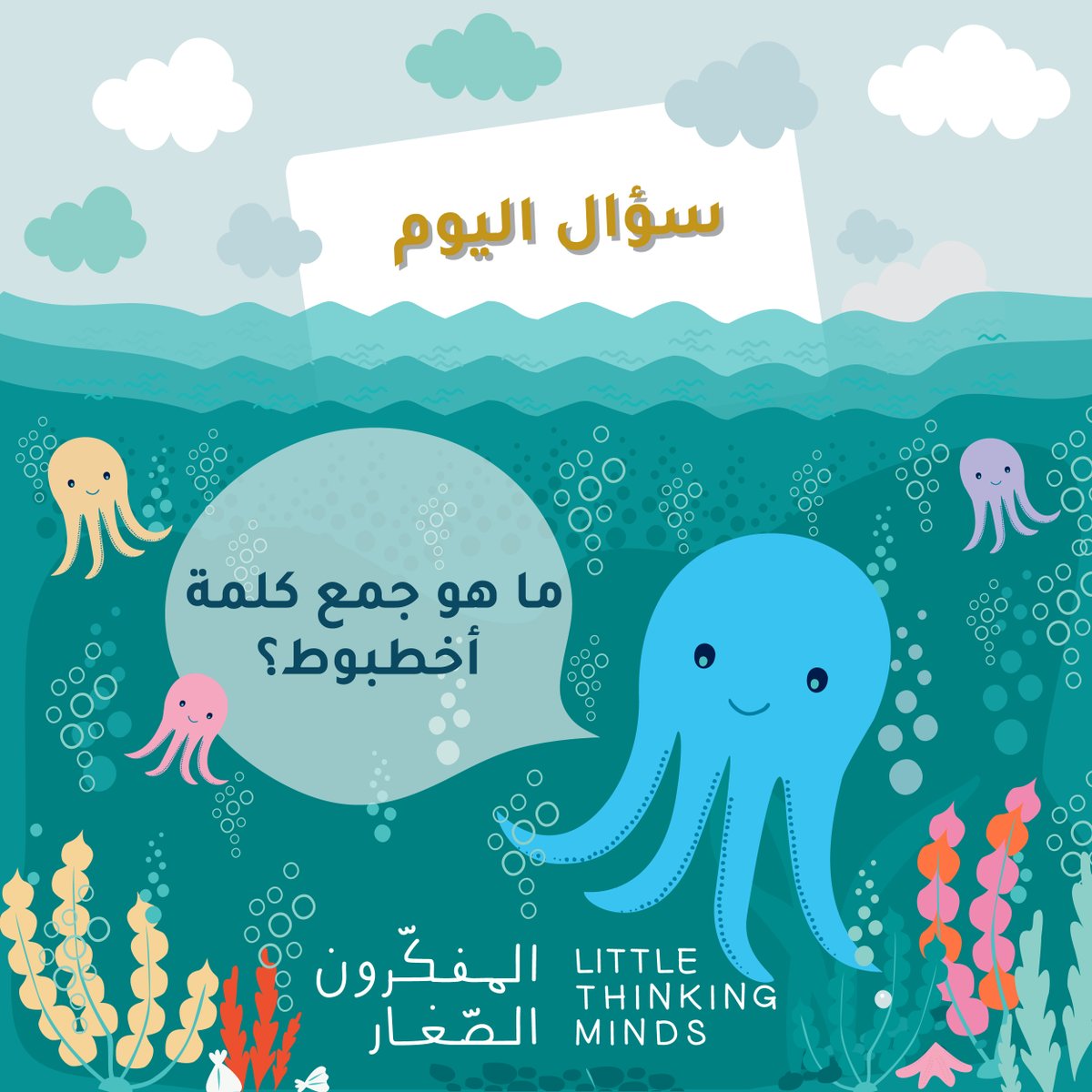 LTM_kids's tweet photo. هل هي أخطبوطات يا ترى؟ 😜

#اللغةـالعربية #سوال_جواب #معلومة #طفل #المفكرون_الصغار #سؤال_اليوم
#tips #tipofhteday #learnarabic #arabiclearning #like4like #TagsForLikes #instadaily #followforfollow #animals #sea https://t.co/bP75emGZ8j