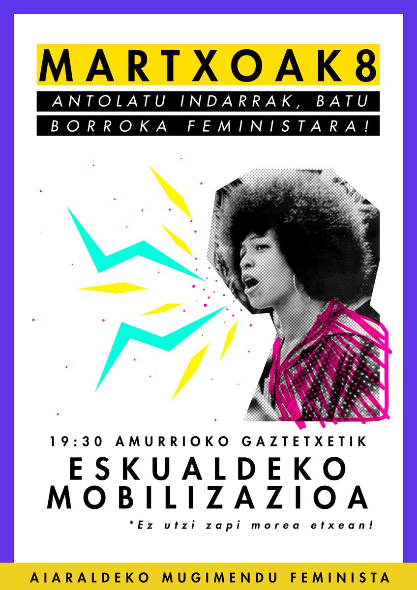 ⚡️
ANTOLATU INDARRAK, 
BATU
BORROKA 
FEMINISTARA!