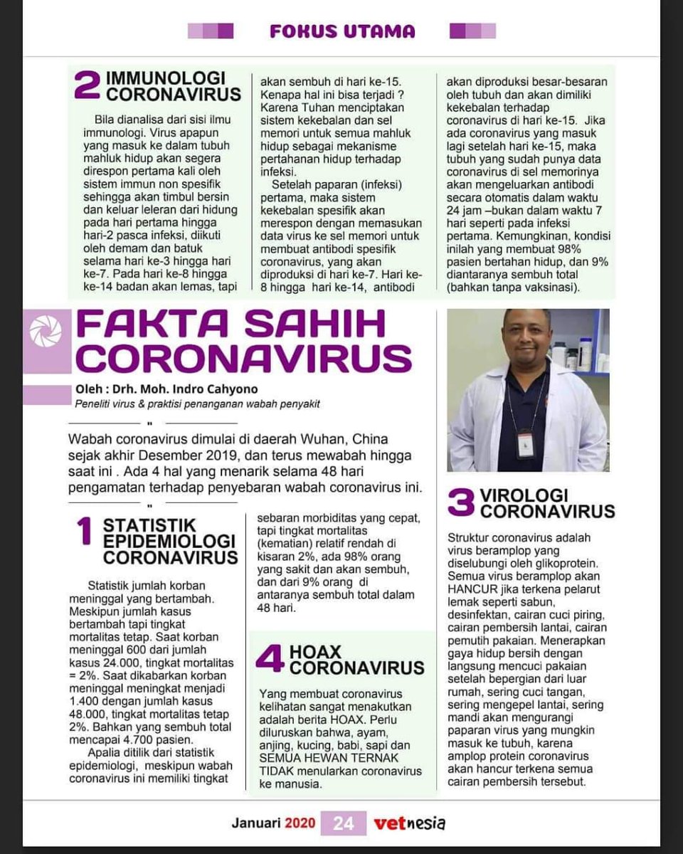 Info yg sangat bagus.. 

#CoronaVirusIndonesia #CoronaVirusUpdate