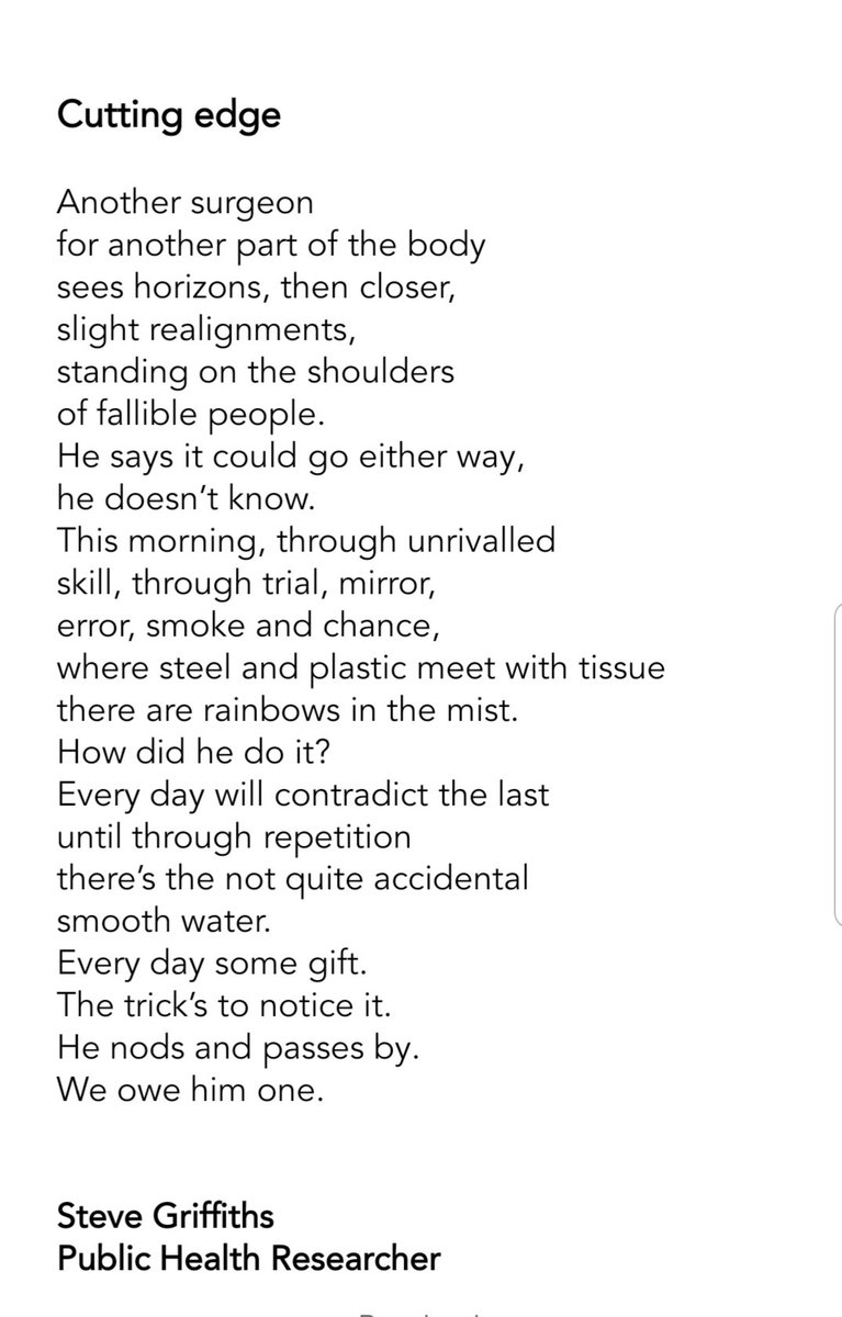 emergencypoet's tweet photo. 'Cutting Edge' by @grifusion from #thesearethehands published on March 21st...
https://t.co/Cf3GRxDY8Y
@fairacrepress @Bigger_Pict https://t.co/LSJ5qGaXAB