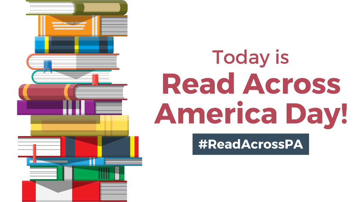 PADeptofEd's tweet photo. 📚 Happy #ReadAcrossAmerica Day = an extra special day for readers of all ages to celebrate reading!

Be sure to include #ReadAcrossPA in your tweets – together, we’ll share our ❤️ for literacy + learning with the 🌎. https://t.co/1ked2Bp42k