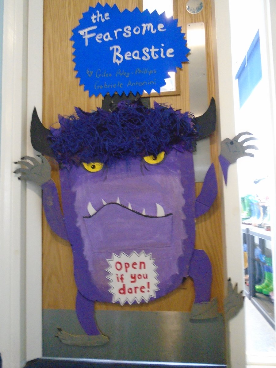 We are joinging in with the celebration of World Book Day this week with All Saints Primary School. 
Our door is decorated as 'The Fearsome Beastie', it is causing quite the stir among the children of school!
<a href="/AppleySaintsCE/">Appley Bridge CE</a> <a href="/FriendsPrimary/">Friends of All Saints Appley Bridge Primary School</a> <a href="/appley_b/">Our Appley Bridge</a> <a href="/Appley_Bridge/">@ILoveAppleyBridge</a> <a href="/WN6_Mums/">WN6 Mums - FB parents’ group, north-west Wigan</a>