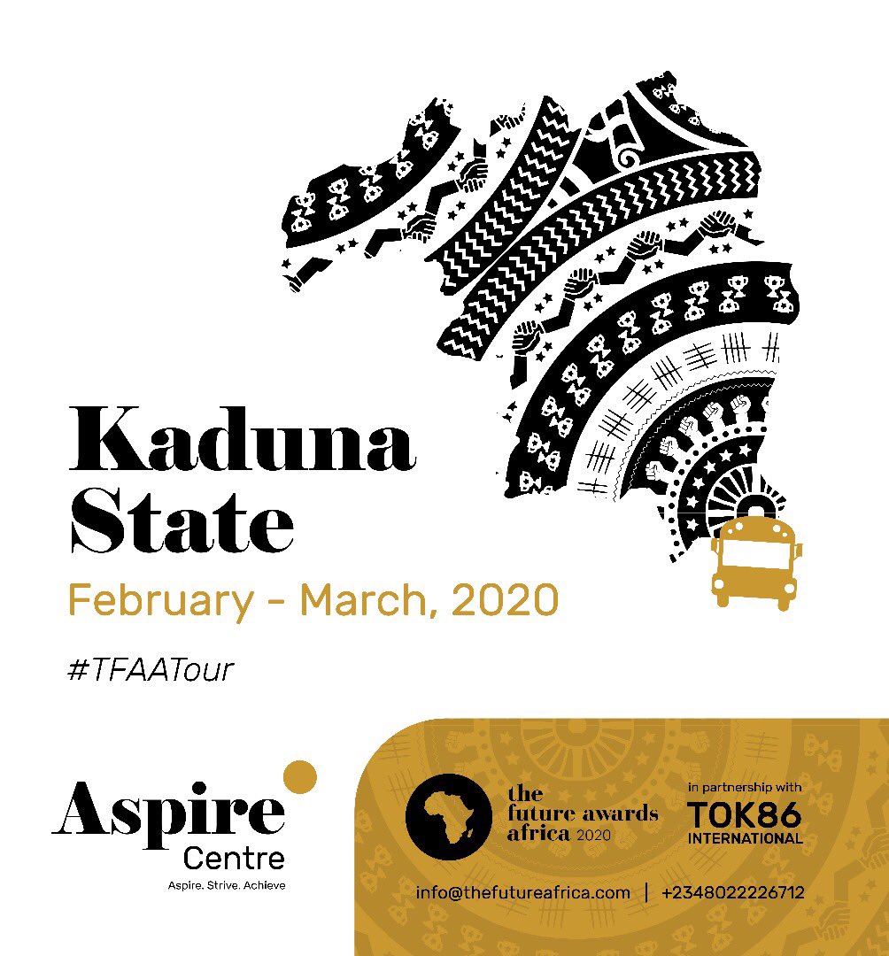 TFAAfrica's tweet photo. Kaduna! TFAA tour is coming to you. 
Tell us about that inspiring young person you’ll like us to meet and why we should meet them. https://t.co/JEe1RsxIlp