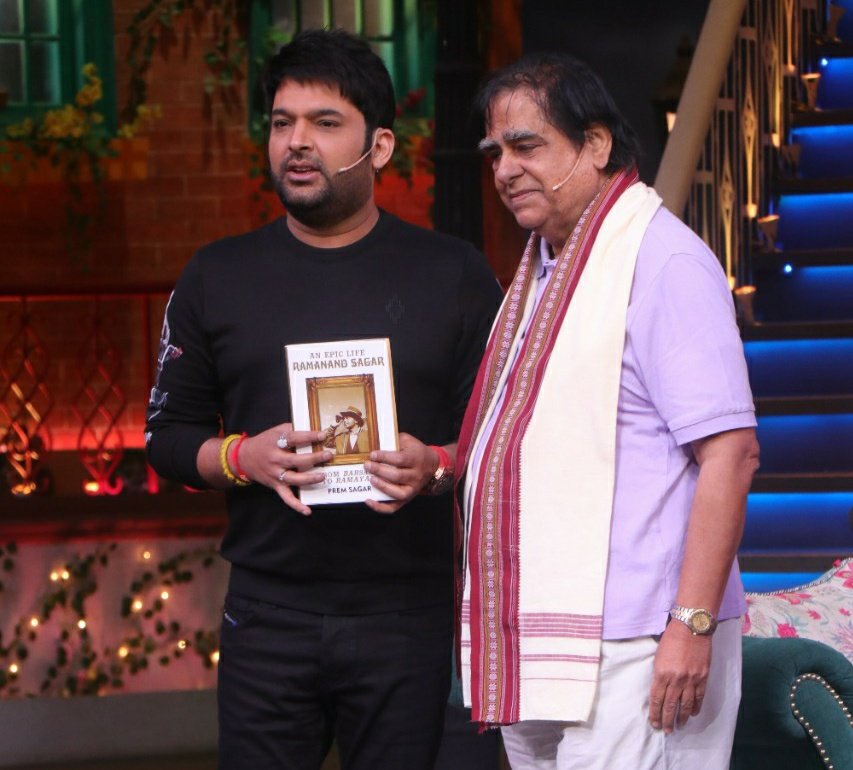 swm_info's tweet photo. Celebrating 33Years Of #Ramayan๐ซ on 7th March at 9:30 PM, #TheKapilSharmaShow will welcome the stars from the iconic Epic show, #RamanandSagar's Ramayan, with #PremSagar Ji (Son of Ramanand Sagar) who chronicles Ramanand Sagarโs life journey in #AnEpicLifeRamanandSagar https://t.co/WAWIIKtgeJ