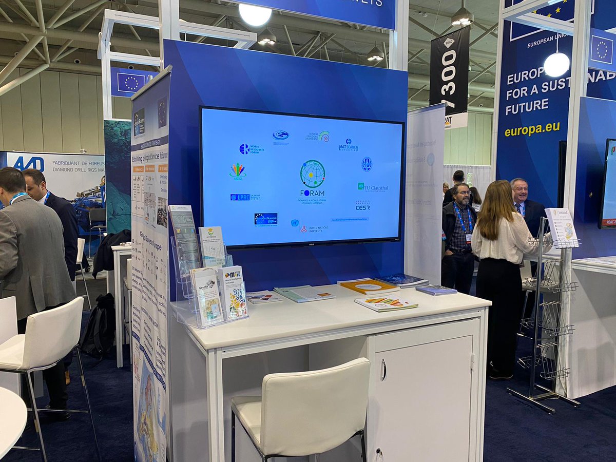 FORAM_project's tweet photo. Come along and say hi to #FORAM Project at the EU booth🇪🇺 #7123N at @the_PDAC in Toronto, Canada🇨🇦. We are delighted to meet and reach stakeholders from around the world🌏 #PDAC2020 https://t.co/0VWiWW1zDF